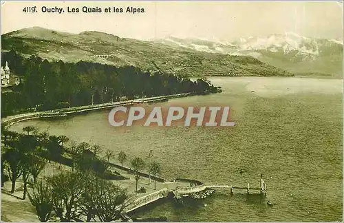 Cartes postales Ouchy Les Quais et les Alpes