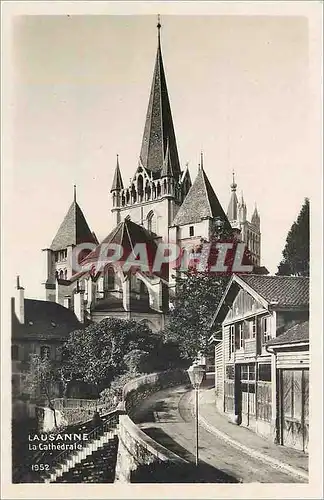 Cartes postales Lausanne La Cathedrale