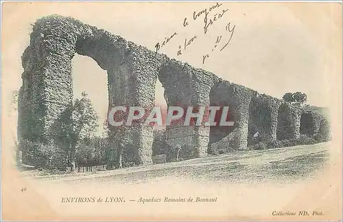 Cartes postales Environs de Lyon Aqueducs Romains de Bonnant