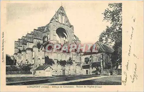 Ansichtskarte AK Longpont Aisne Abbate de Cisterciens Ruines de l'Eglise