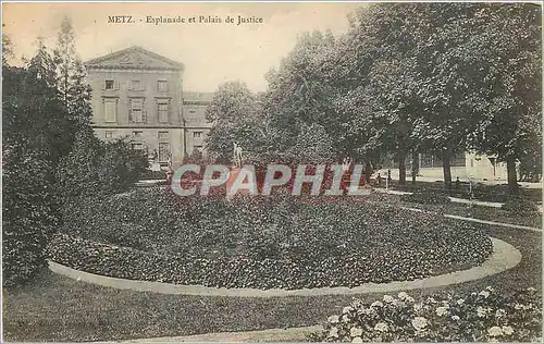 Cartes postales Metz Esplanade et Palais de Justice