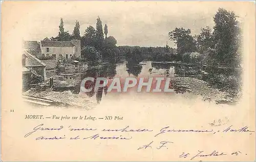 Cartes postales Moret Vue prise sur le Loing Carte precurseur