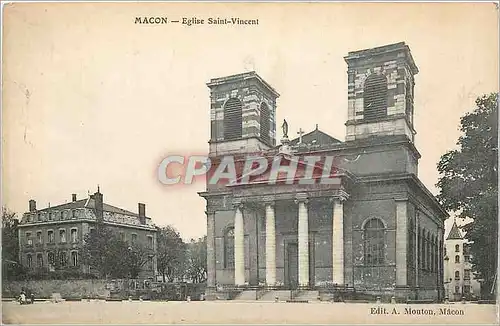 Cartes postales Macon Eglise Saint Vincent