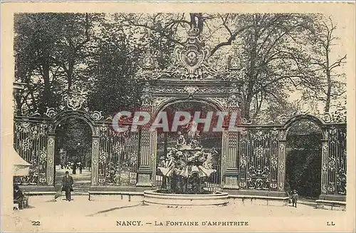 Cartes postales Nancy La Fontaine d'Amphitrite