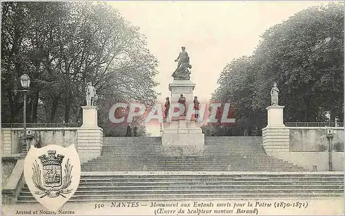 Cartes postales Nantes Monument aux Enfants morts pour la Patrie