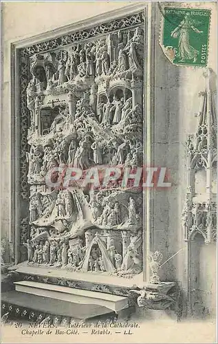 Cartes postales Nevers Interieur de la Cathedrale Chapelle de Bas Cote
