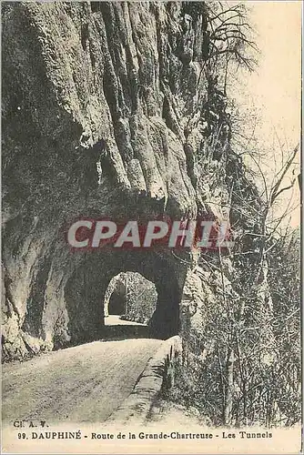 Ansichtskarte AK Dauphine Route de la Grande Chartreuse Les Tunnels