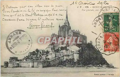 Cartes postales Mont St Michel Vue generale cote Nord Est