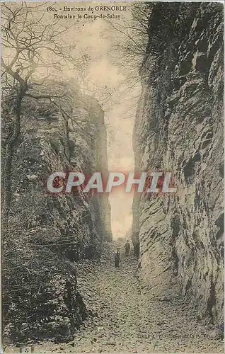 Cartes postales Environs de Grenoble Fontaine le Coup de Sabre