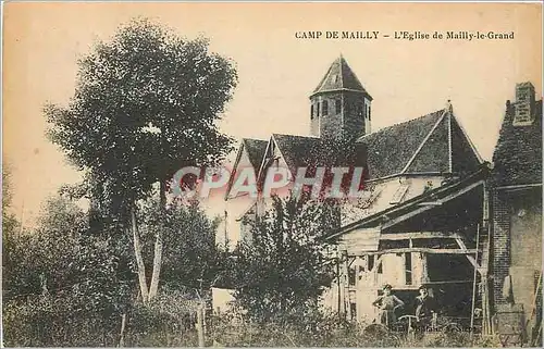 Cartes postales Camp de Mailly L'Eglise de Mailly le Grand