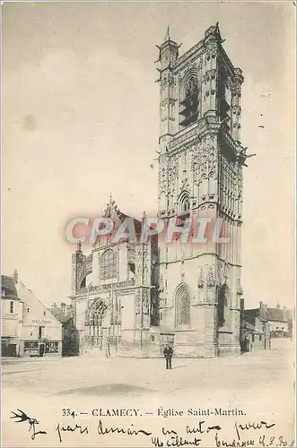 Ansichtskarte AK Clamecy Eglise Saint Martin