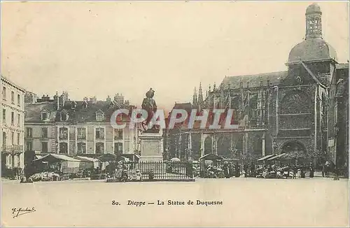 Cartes postales Dieppe La Statue de Duquesne