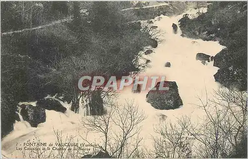 Ansichtskarte AK Fontaine de Vaucluse Les Cascades et le Chemin de la Source