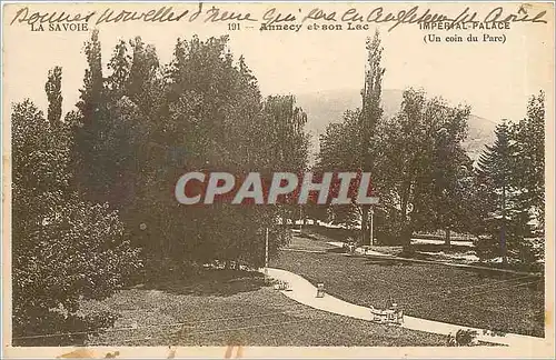 Cartes postales La Savoie Annecy et son Lac Imperial Palace Un coin du Parc