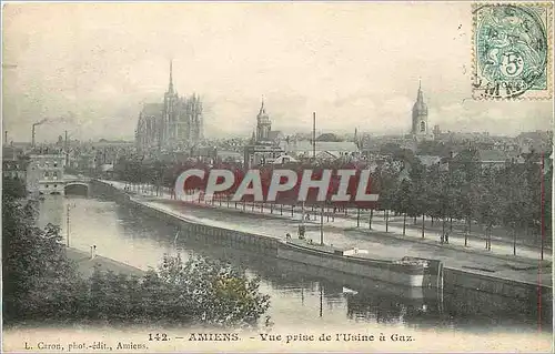 Cartes postales Amiens Vue prise de l'Usine a Gaz