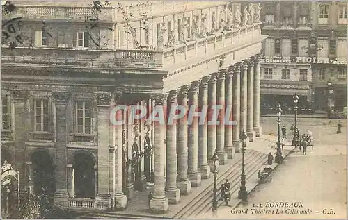 Ansichtskarte AK Bordeaux Grand Theatre La Colonnade