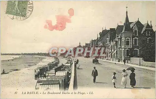 Cartes postales La Baule Le Boulevard Darla et la Plage