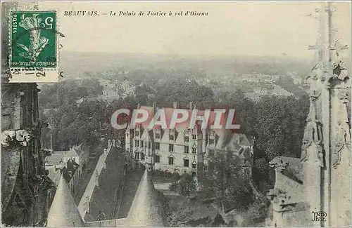 Ansichtskarte AK Beauvais Le Palais de Justice a rol d'Oiseau