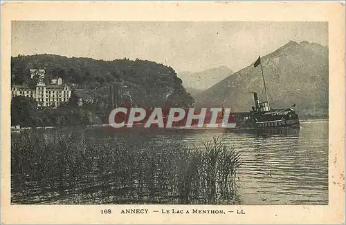 Cartes postales Annecy Le Lac a Menton