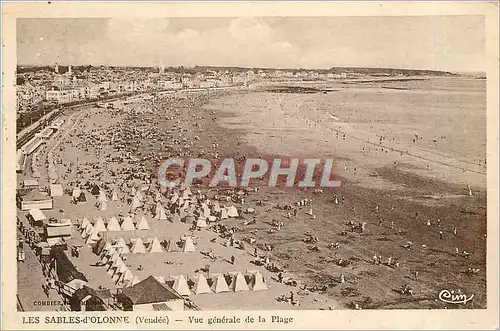 Cartes postales Les Sables d'Olonne Vendee Vue generale de la Plage