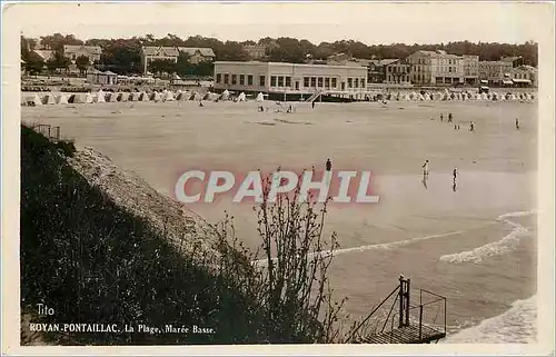 Ansichtskarte AK Royan Pontaillac La Plage Maree Basse