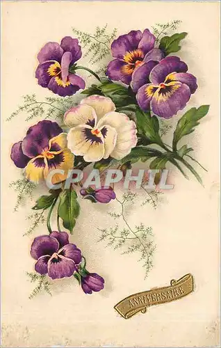 Cartes postales Anniversaire Fleurs