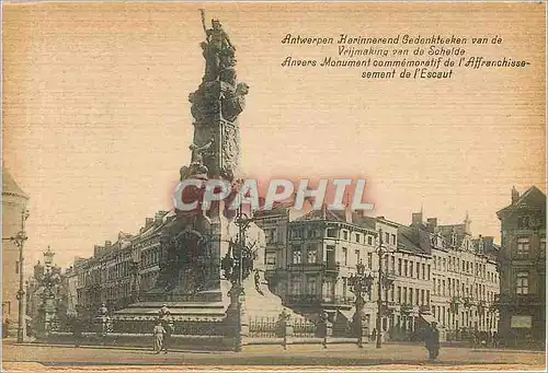 Cartes postales Anvers Monument commemoretif de l'Affranchissesement de l'Escaut