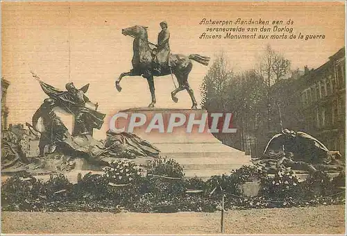 Cartes postales Anvers Monument aux morts de la guerre