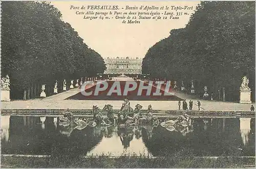 Ansichtskarte AK Parc de Versailles Bassin d'Apollon et le Tapis Vert