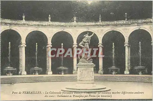 Cartes postales Parc de Versailles La Colonnade Grandes Eaux