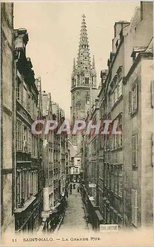 Cartes postales Saint Malo La Grande Rue