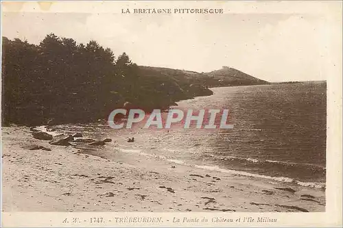 Ansichtskarte AK Trebeurden La Pointe du Chateau et l'Ile Milliau