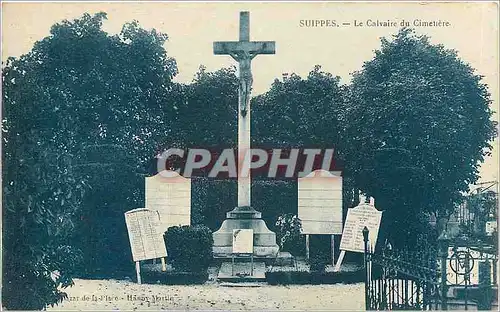 Ansichtskarte AK Suippes Le Calvaire du Cimetiere