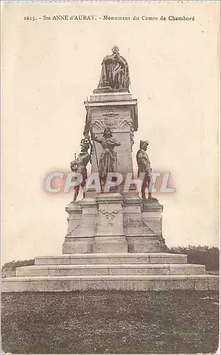 Cartes postales Ste Anne d'Auray Monument du Comte de Chambord