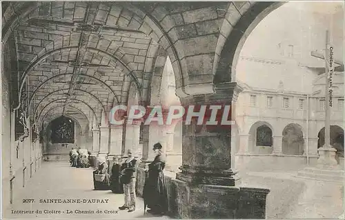 Ansichtskarte AK Sainte Anne d'Auray Interieur du Cloitre Le Chemin de Croix