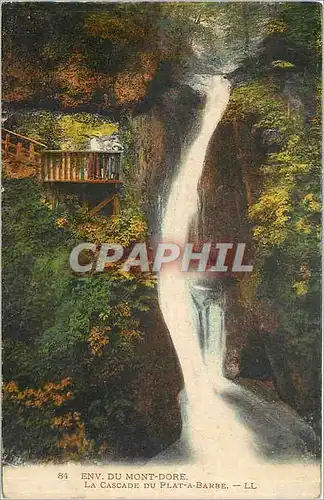 Cartes postales Env du Mont Dore La Cascade du Plat a Barbe