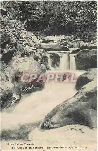 Cartes postales Condat en Feniers Ruisseau de Cabaccu en avant
