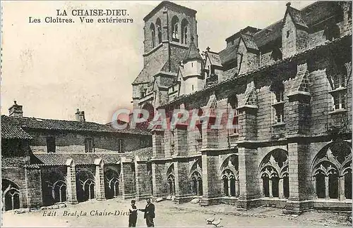 Cartes postales La Chaise Dieu Les Cloitres Vue exterieure