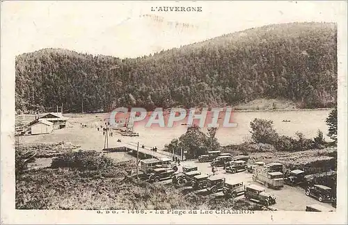 Cartes postales L'Auvergne La Plage du Lac Chambon