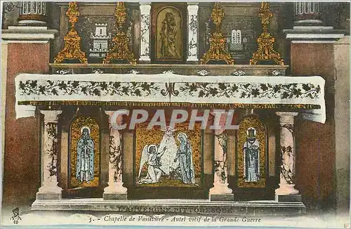 Cartes postales Chapelle de Vassiviere Autel rotif de la Grande Guerre