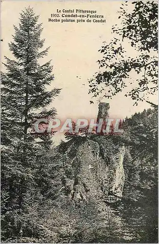 Ansichtskarte AK Le Cantal Pittoresque Condat en Feniers Roche pointeu pres de Condat