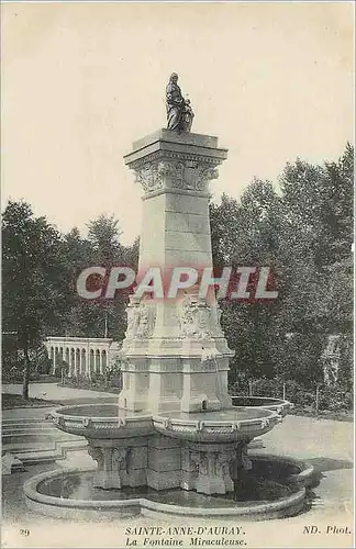 Cartes postales Sainte Anne d'Auray La Fontaine Miraculeuse