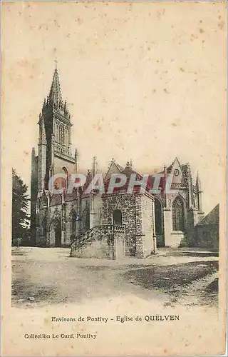 Ansichtskarte AK Environs de Pontivy Eglise de Quelven