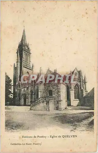 Cartes postales Environs de Pontivy Eglise de Quelven