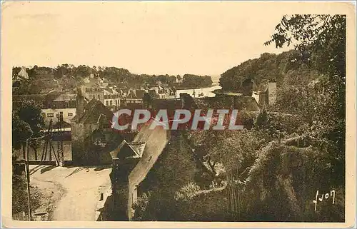 Cartes postales Auray Morbihan Vue generale de Saint Goustan Au loin la Riviere Le Loch