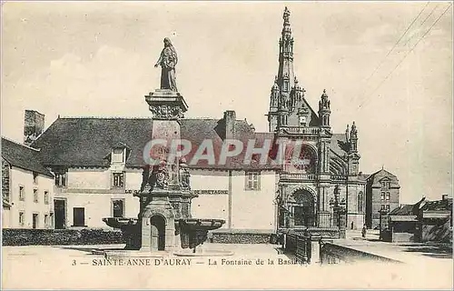 Cartes postales Sainte Anne d'Auray La Fontaine de la Basilique