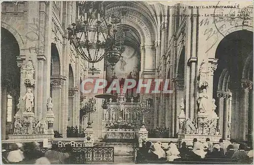 Cartes postales Sainte Anne d'Auray Interieur de la Basilique Le Choeur et les Autels Orgue