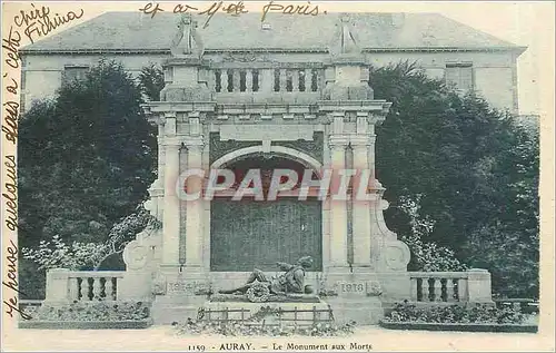 Cartes postales Auray Le Monument aux Morts