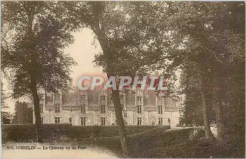 Ansichtskarte AK Josselin Le Chateau vu du Parc