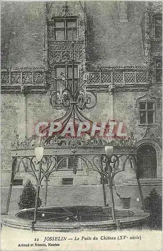 Cartes postales Josselin Le Puits du Chateau
